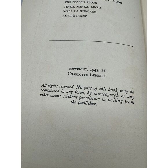 Yanko In America By Charlotte Lederer 1943 Hardcover Ex Library Book - Picture 11 of 11